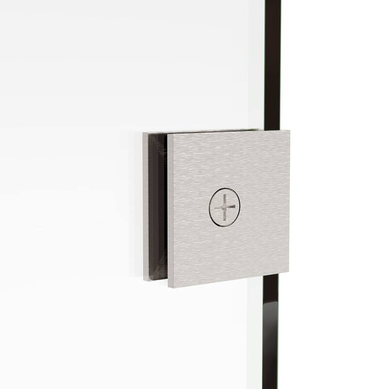 ELEGANT 60'' x 62'' Frameless Sliding Shower Tub Door Brushed Nickel