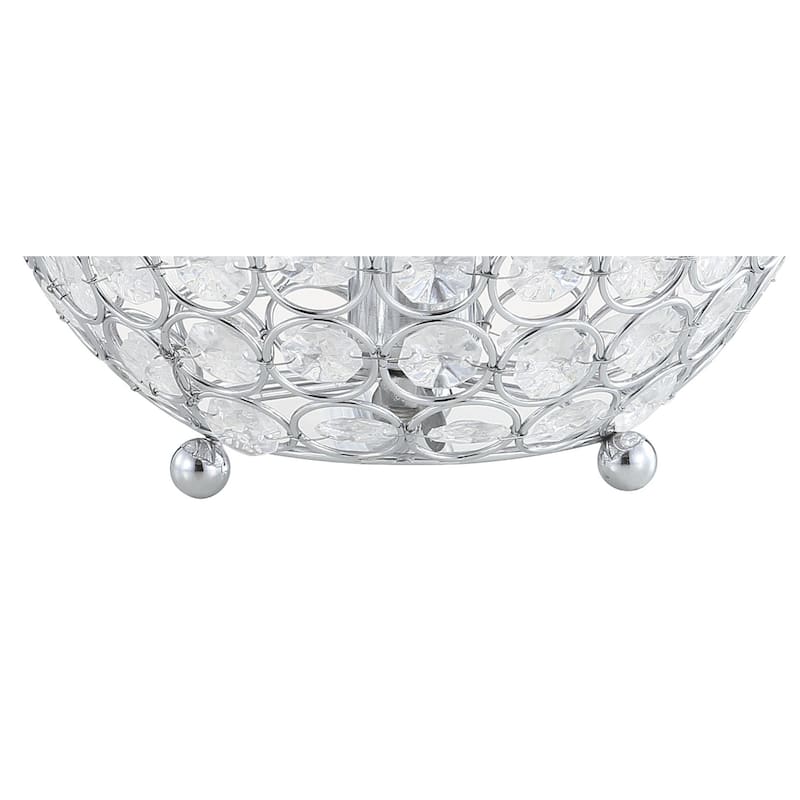Alyssa 8.25" Acrylic/Metal LED Table Lamp, Clear by JONATHAN Y