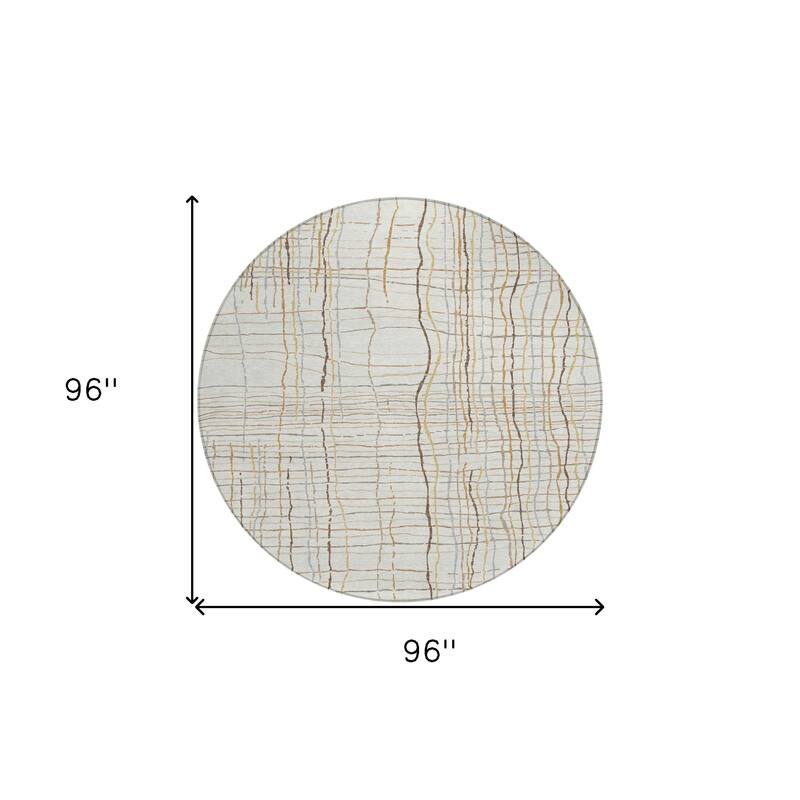 HomeRoots Striped Transitional Rectangle Outdoor Rug