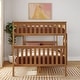 preview thumbnail 7 of 22, Max & Lily Classic Queen over Queen Bunk Bed with Ladder