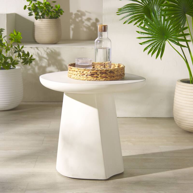 SAFAVIEH Couture Jasbriella Concrete Accent Table - 22"W x 23"D x 21"H