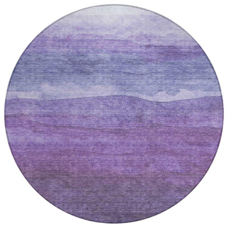 HomeRoots Abstract Modern Rectangle Outdoor Rug
