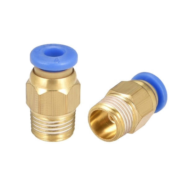 8 Pcs 1/8" G Male Straight Thread 4mm Push In Joint Pneumatic Quick Fittings