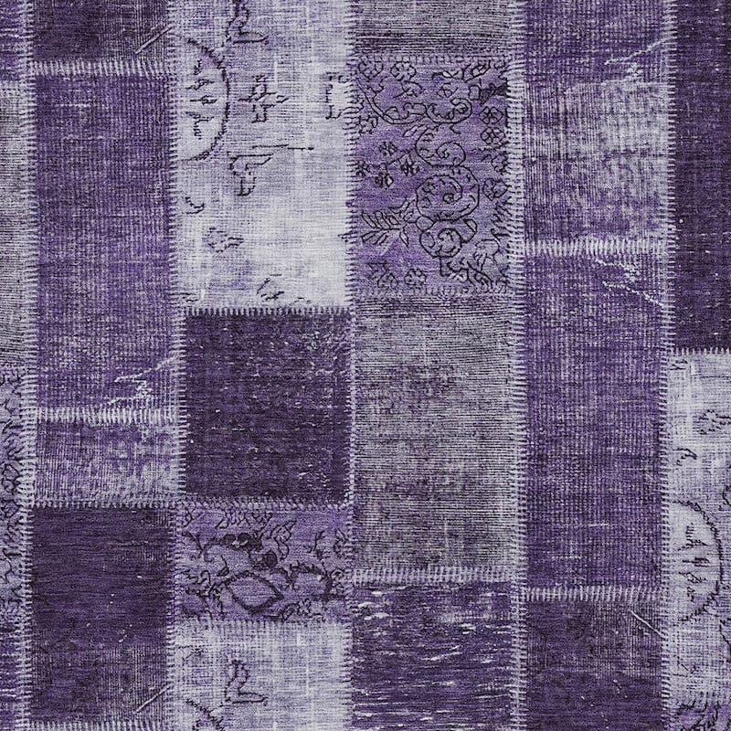 HomeRoots Patchwork Traditional Rectangle Outdoor Rug