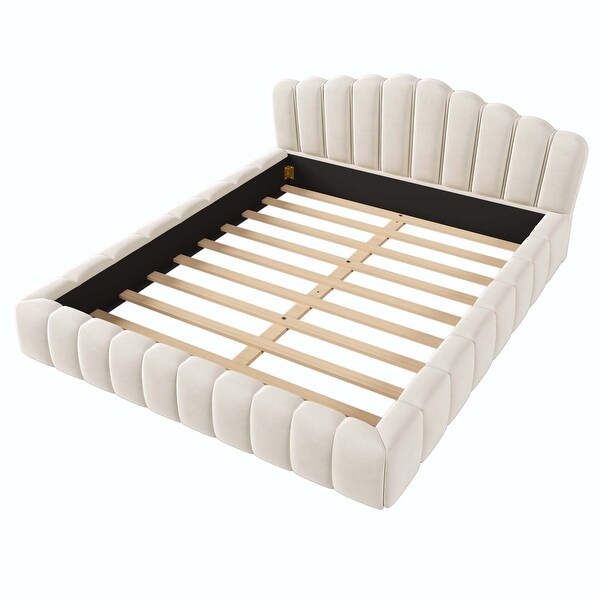Shell velvet headboard sale
