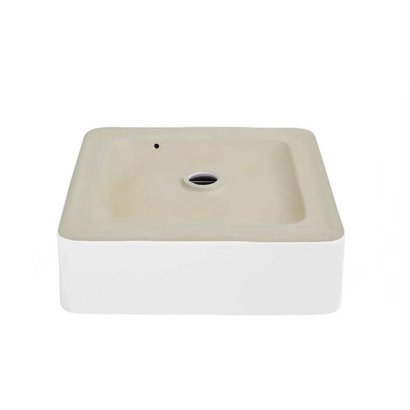 Swiss Madison Concorde 14-1/2" Square Ceramic Vessel Bathroom Sink