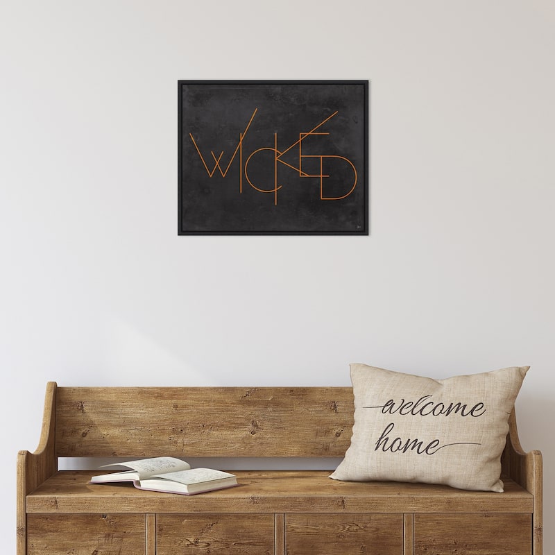 Amanti Art Haunted III Wicked Framed Canvas Wall Art