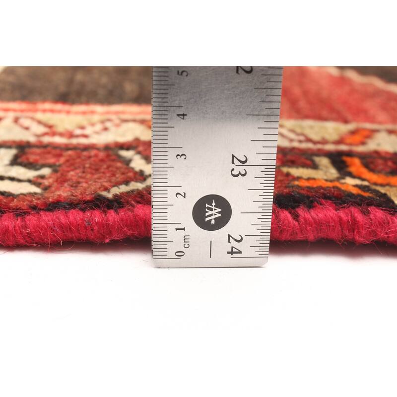 ECARPETGALLERY Hand-knotted Konya Anatolian Red Wool Rug - 3'3 x 9'5