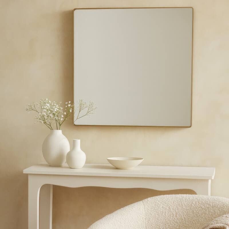 Varaluz Kye Rounded Square Wall Mirror - 30"W x 30"H
