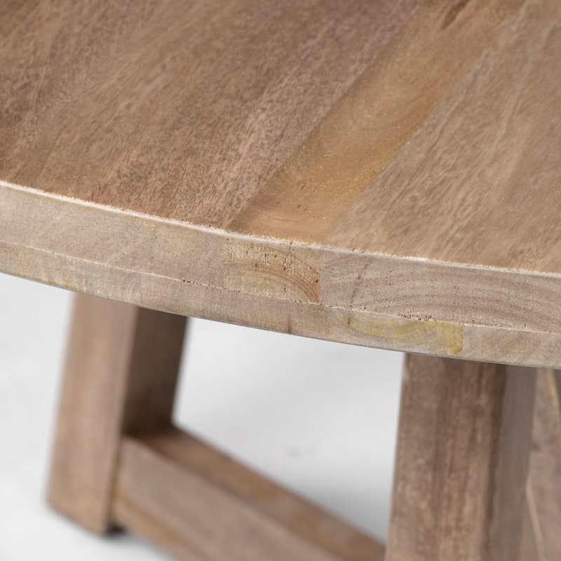 Legolas II Medium Brown Solid Wood Dining Table