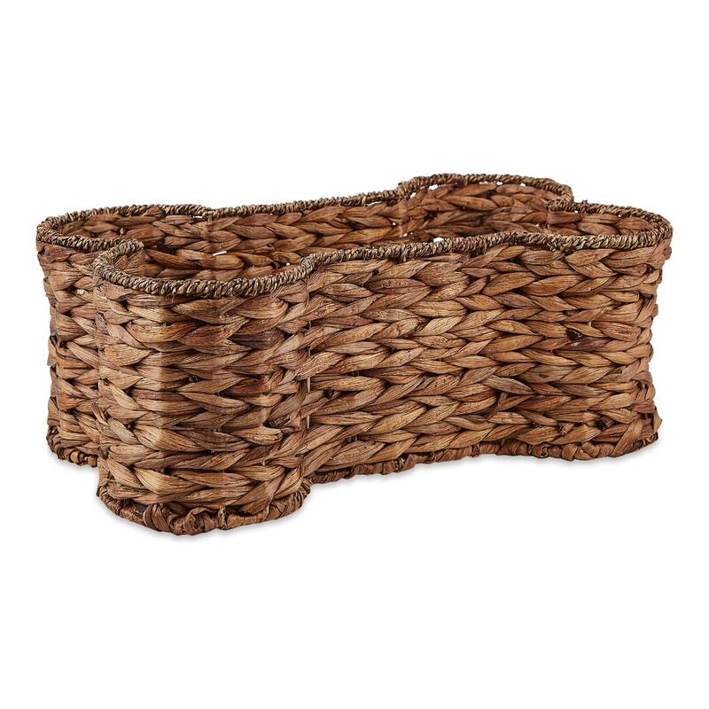 Small Bone Shaped Pet Basket - 17.75" - Brown