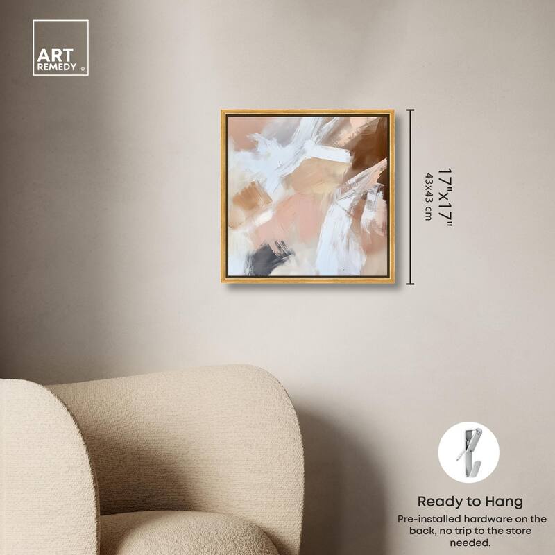 Taupe and Ash I Canvas by Art Remedy