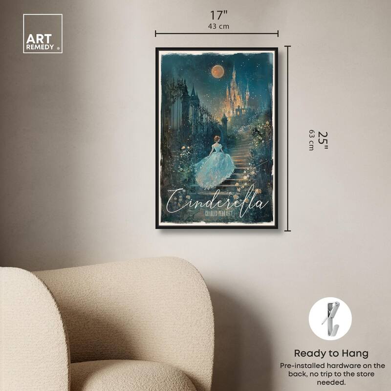 Classic Cinderella Canvas by Art Remedy
