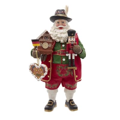 Kurt Adler 11-Inch Fabriché Musical German Santa