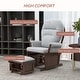 preview thumbnail 31 of 43, HOMCOM Nursery Glider Rocking Chair with Ottoman Cushion Seating