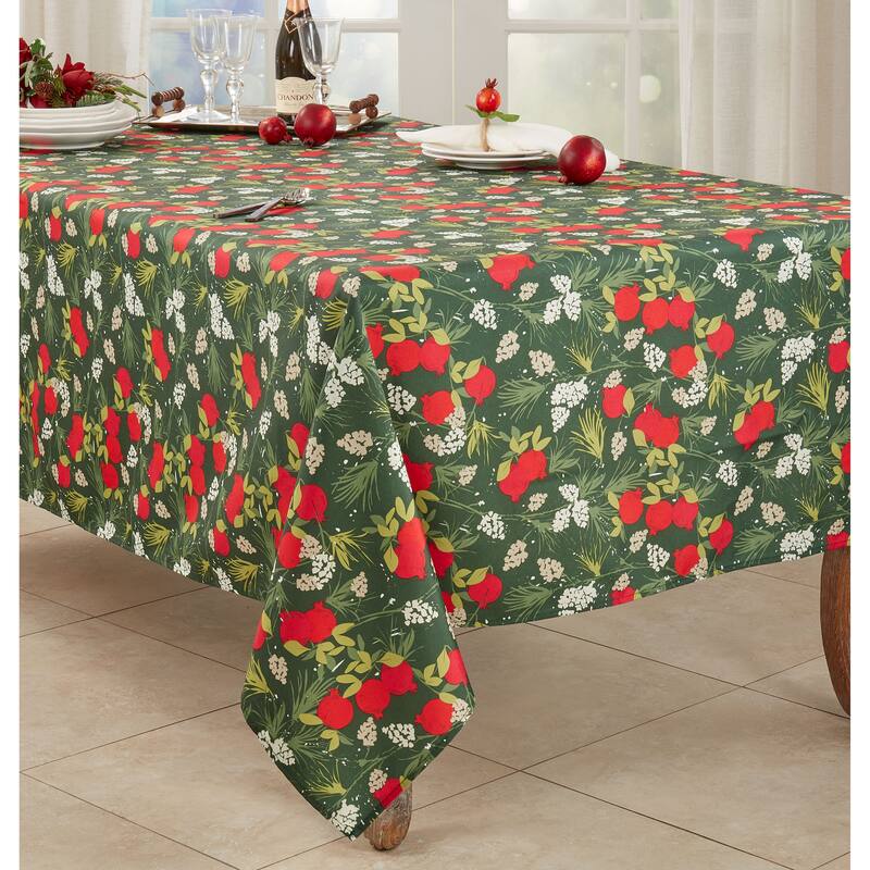 Pomegranate Design Holiday Tablecloth