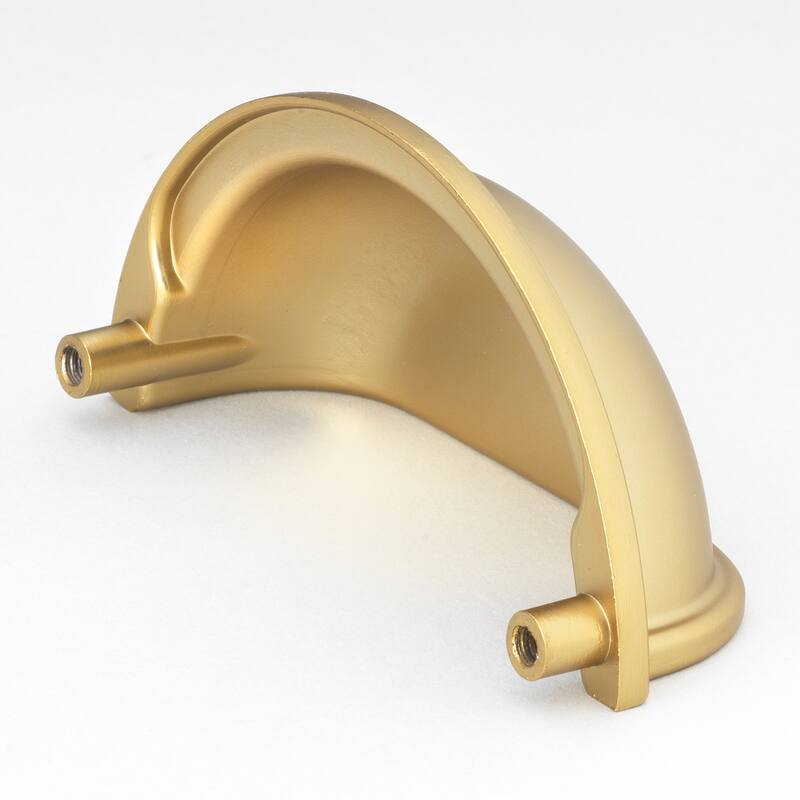 GlideRite 5-Pack 3 in. Center Gold Bin Cabinet Pulls - Brass Gold
