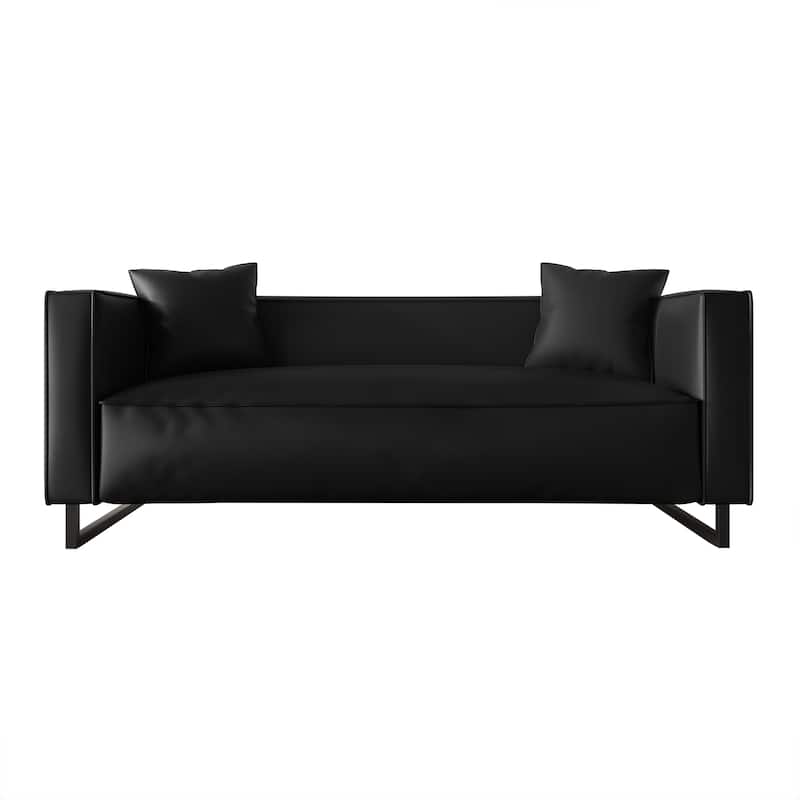 CraftPorch Mid Century Modern Upholstered Sofa - Black