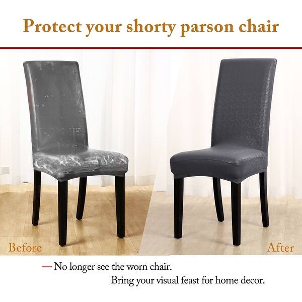 Shop Unique Bargains Dining Room Stretch Artificial Pu Chair