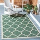 preview thumbnail 85 of 111, SAFAVIEH Courtyard Kathy Indoor/ Outdoor Waterproof Patio Backyard Rug 2'7" x 5' - Dark Green/Beige