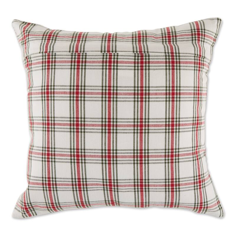 Christmas Plaid Pillow Cover 18x18 (Set of 4)