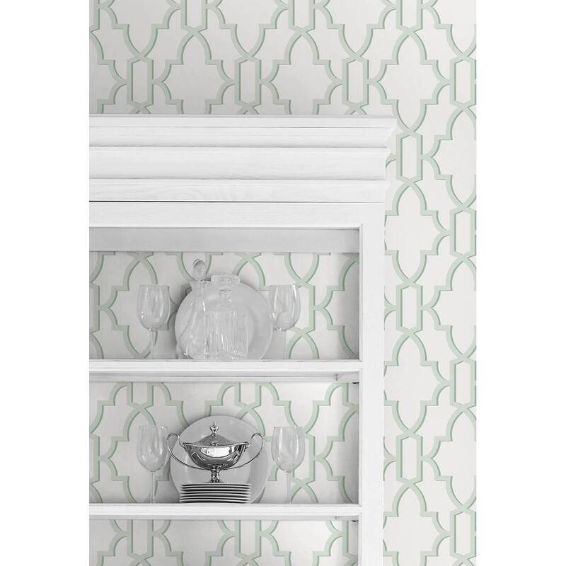 Luxe Haven Coastal Lattice Peel and Stick Wallpaper