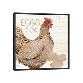 iCanvas "Life On The Farm, Chicken III" by Kathleen Parr McKenna Framed ...