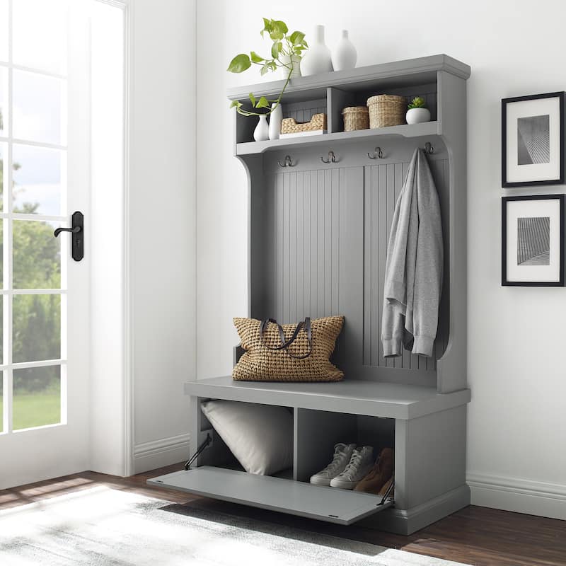 Crosley Seaside Hall Tree - 40 "W x	18.5 "D x 64.5 "H