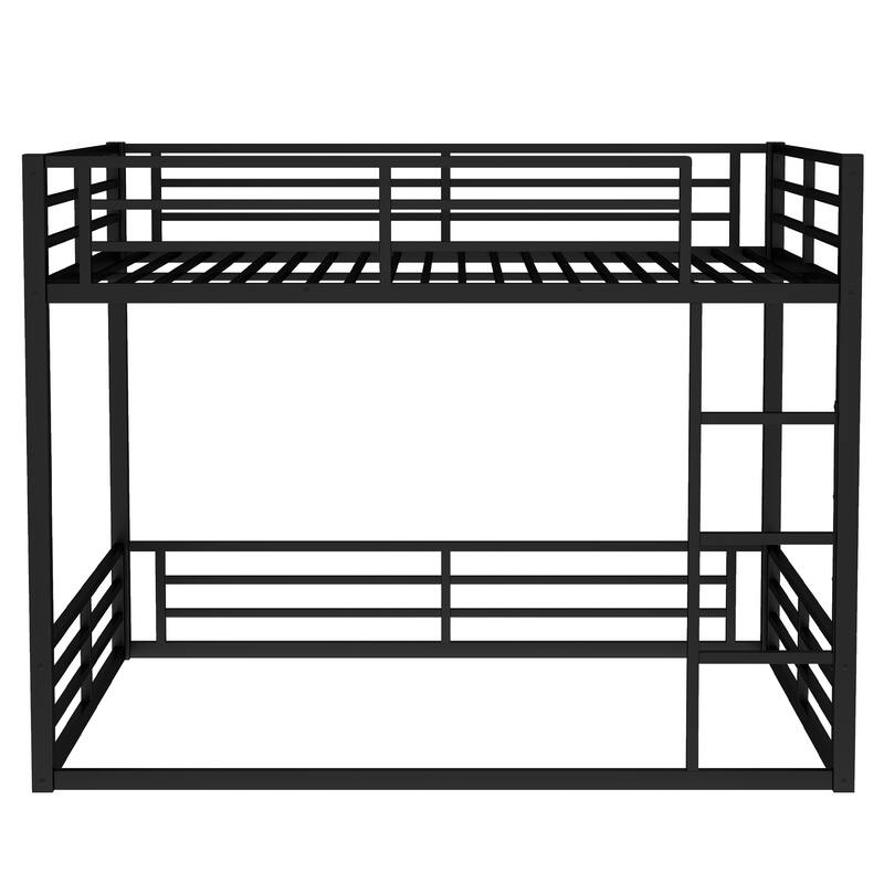 Full/Twin XL/Queen Metal Bunk Bed for Kids/Teens/Adults - Heavy Duty Noise Reduced Frame with Safety Rails
