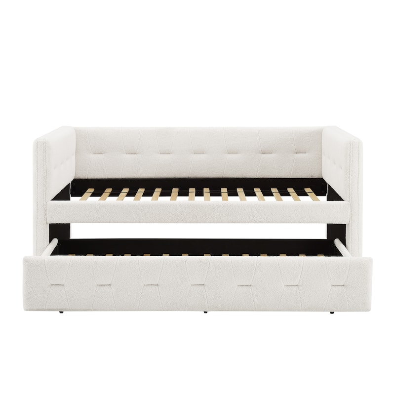 Corvus Somme Tufted Upholstered Daybed with Trundle