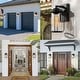 preview thumbnail 9 of 10, Modern Black Outdoor Wall Lantern Farmhouse 2 Pack Barn Wall Sconces Metal and Glass for Patio