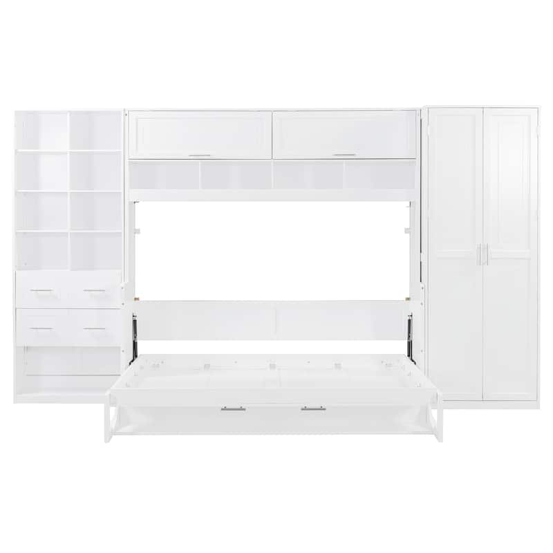 Full Murphy Bed with Wardrobe & Drawers