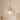 AIWEN 1‑Light Crystal Pendant Light Vintage Clear Glass Electroplated Copper Adjustable Height Round Iron Frame