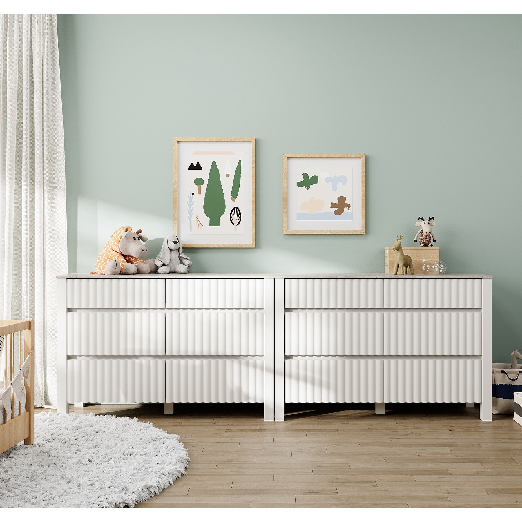 White nursery dressers sale