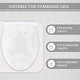 preview thumbnail 108 of 189, Home Weavers Waterford Collection Cotton Toilet Lid Rug | Elastic Fit | Fit Most Standard Toilet Lid | 18"x18"