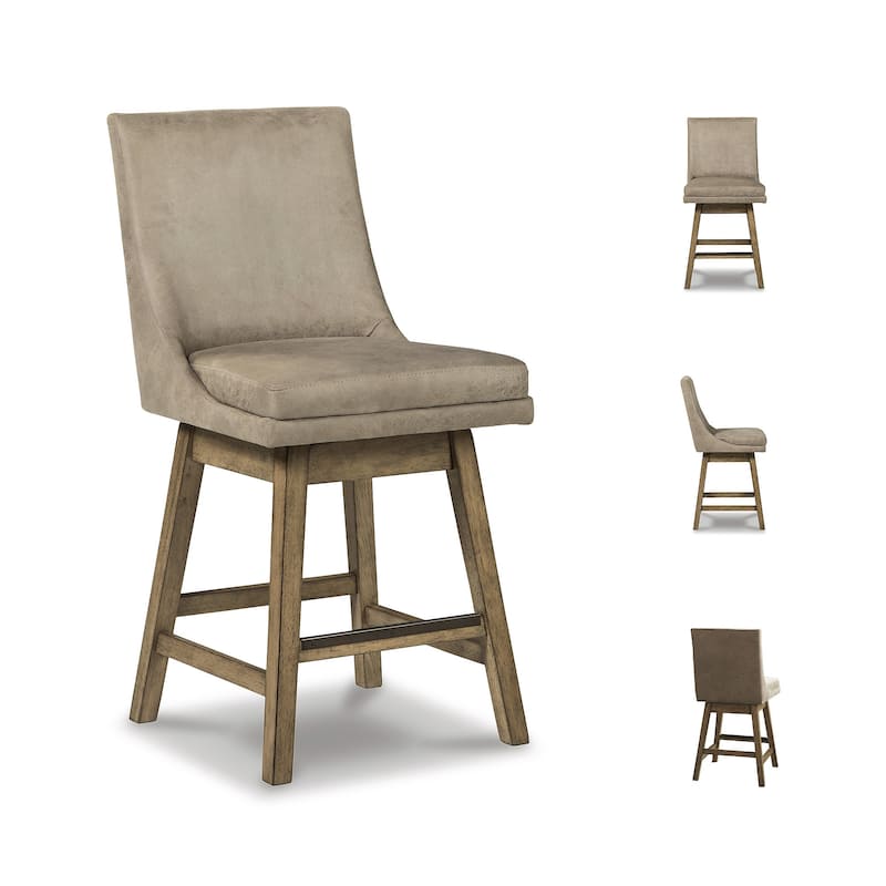 Tallenger Upholstered Swivel Stool (Set of 2)