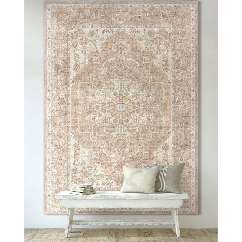 Well Woven Apollo Antigua Persian Oriental Machine Washable Area Rug