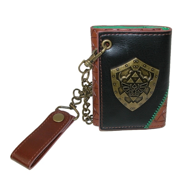 Shop BioWorld Men&#39;s Nintendo Zelda Tri-Fold Chain Wallet - One size - Free Shipping On Orders ...