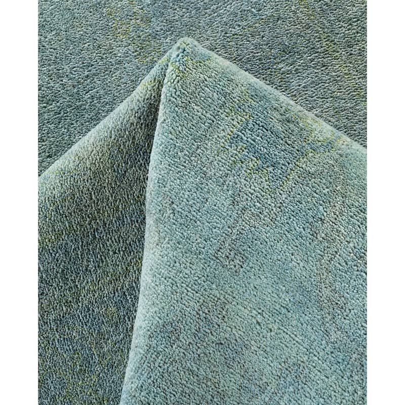 Overdyed One-of-a-Kind Hand-Knotted Area Rug - Gray - 6' 2" x 9' 6"