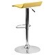 preview thumbnail 21 of 73, 2 Pack Contemporary Vinyl Adjustable Height Barstool with Solid Wave Seat - 15"W x 15"D x 25.5" - 34"H