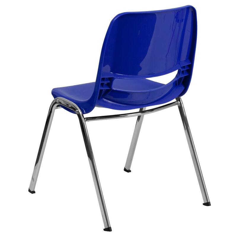 5 Pack 661 lb. Capacity Ergonomic Shell Stack Chair