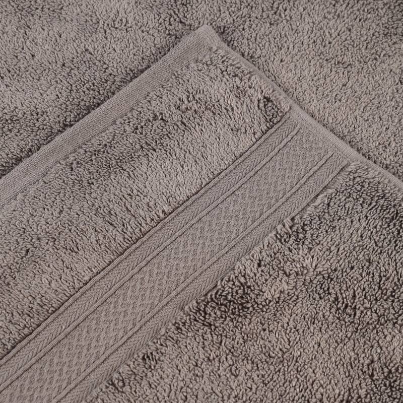 Superior Chevron Zero Twist Solid and Jacquard Cotton 6 Piece Towel Set