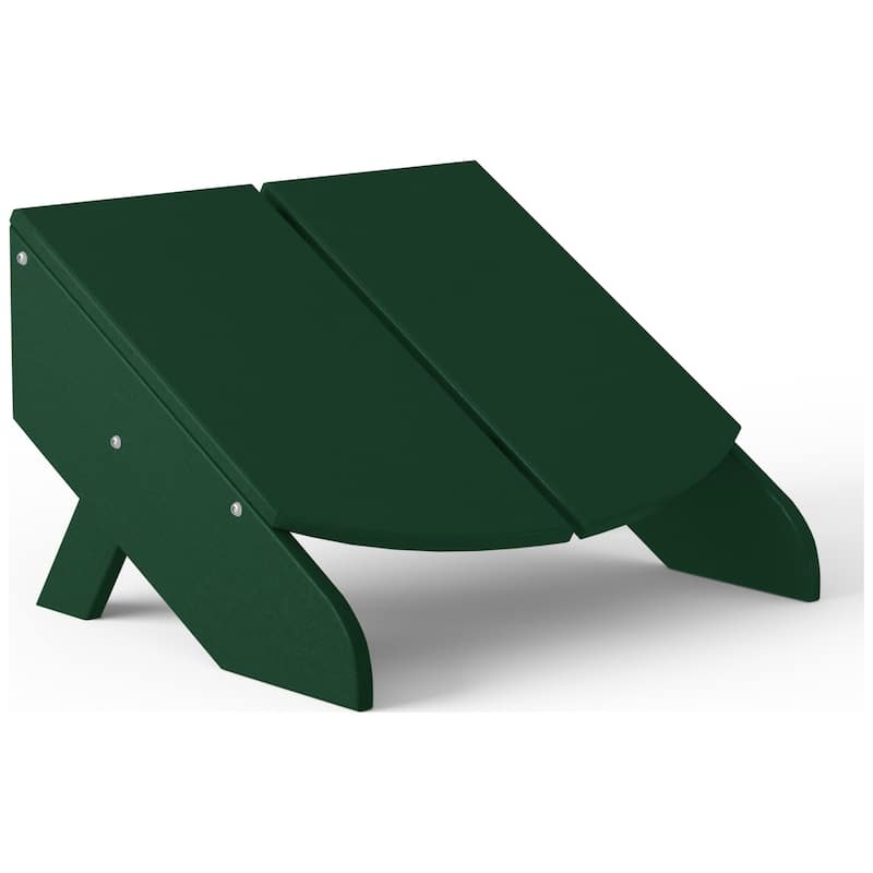 Coastin Modern Poly Adirondack Chair With Ottoman