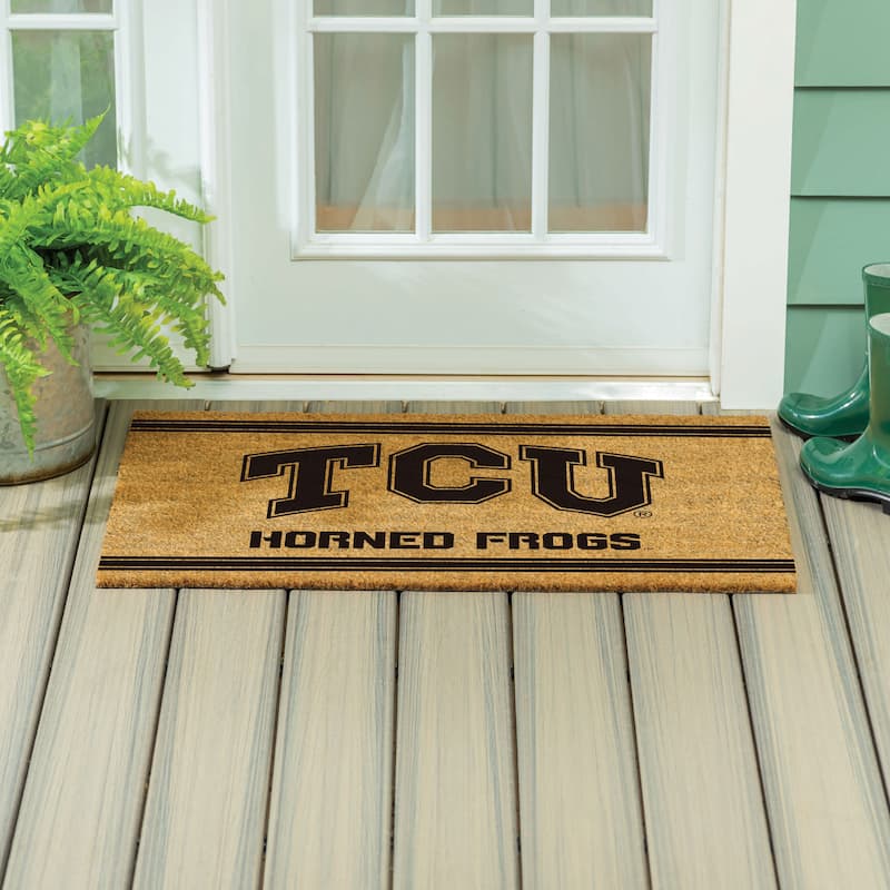 Texas Christian University Monochrome Indoor/Outdoor Coir Door Mat