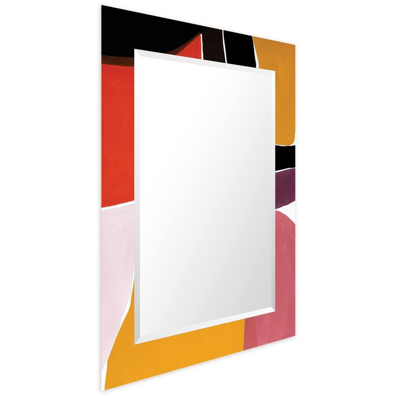 Abstract Rectangular Beveled Wall Mirror, Leaner,Large Mirror, Bathroom Mirror,Cheval Mirror,Ready to Hang