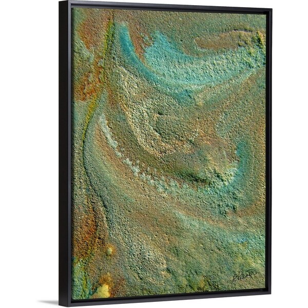 "Soda II" Black Float Frame Canvas Art