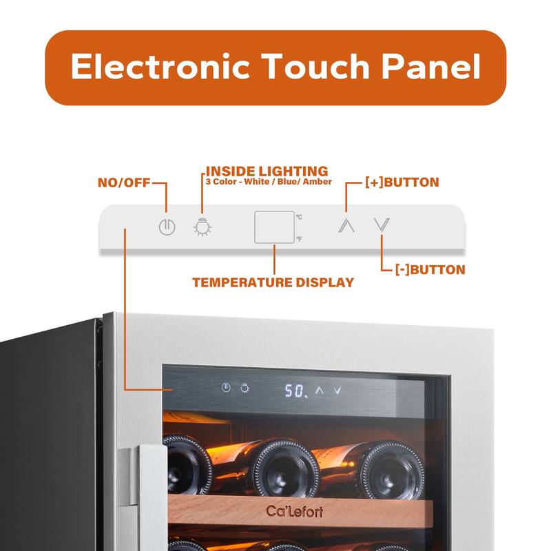 15 inch 33 Bottle Built-in Wine Cooler