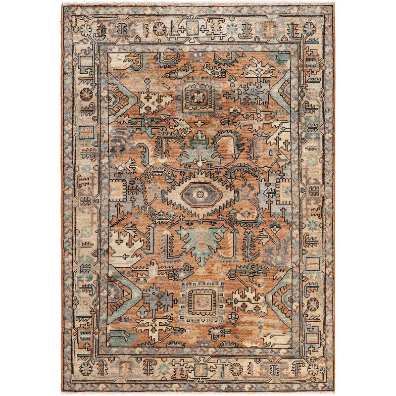 Serapi One-of-a-Kind Hand-Knotted Area Rug - Orange - 4' 2" x 5' 10"