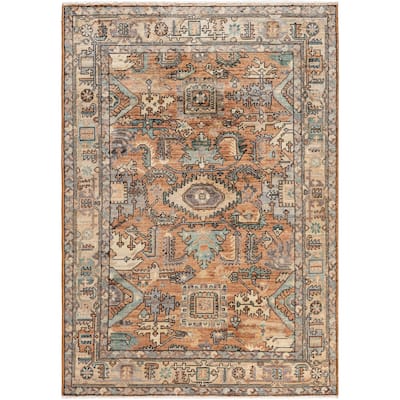 Serapi One-of-a-Kind Hand-Knotted Area Rug - Orange - 4' 2" x 5' 10"