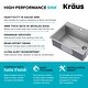 preview thumbnail 24 of 137, KRAUS Kore Workstation Drop-In Stainless Steel Kitchen Sink